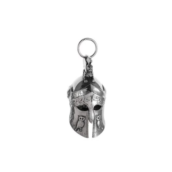 Vintage Viking Biker Bell Pendant - Image 4