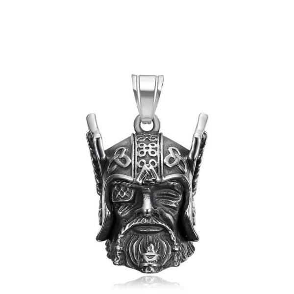 Vintage Viking Biker Bell Pendant - Image 3