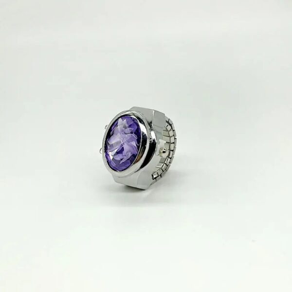 Gem Flower Flip Watch Ring - Image 8