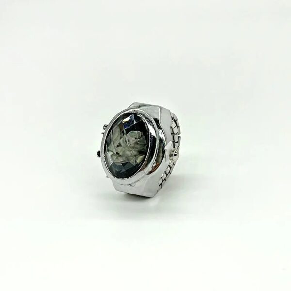 Gem Flower Flip Watch Ring - Image 5