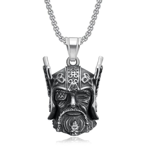 Vintage Viking Biker Bell Pendant - Image 8